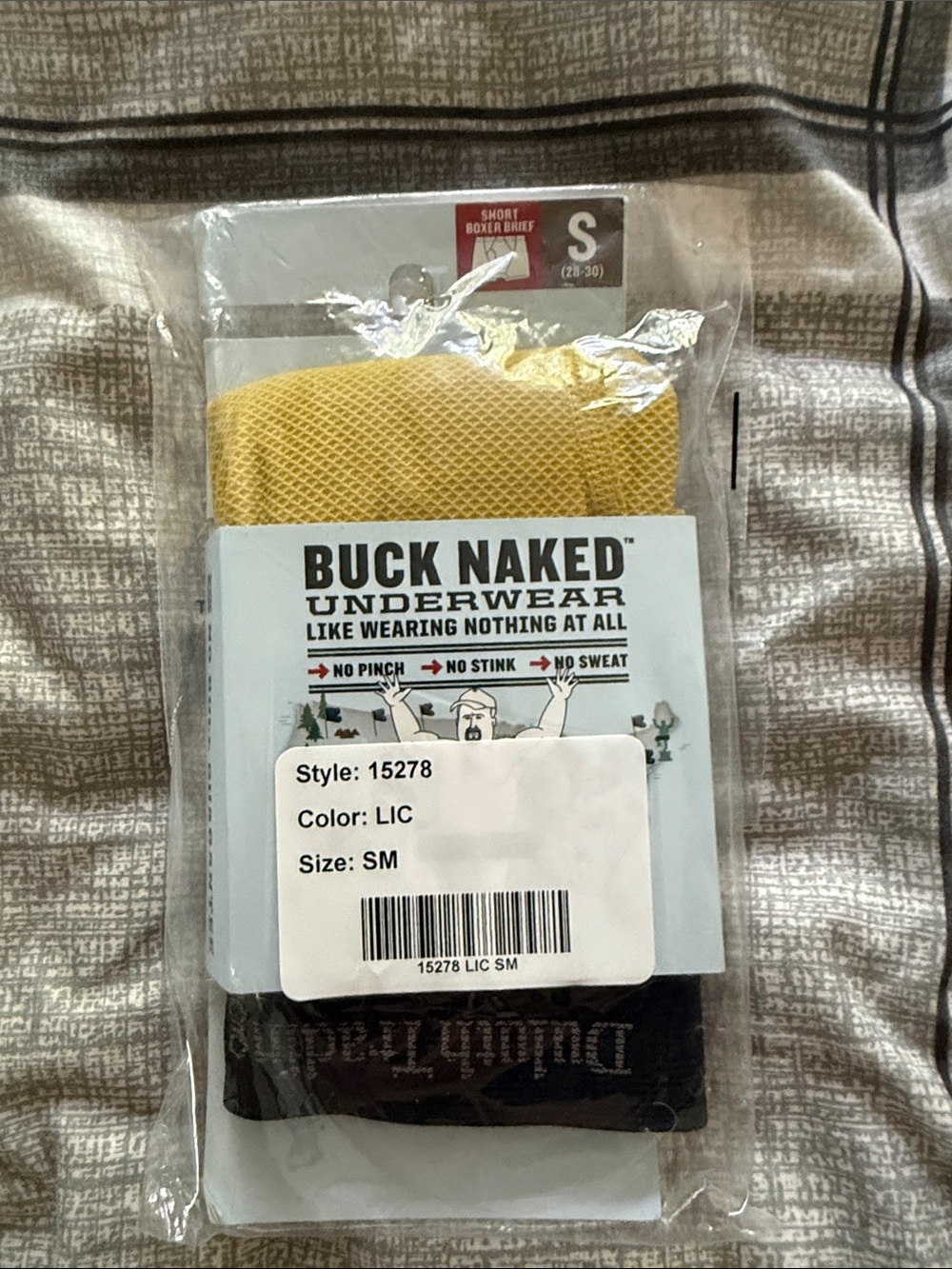 Duluth Trading Co Buck Naked Short Boxer Briefs - Yellow